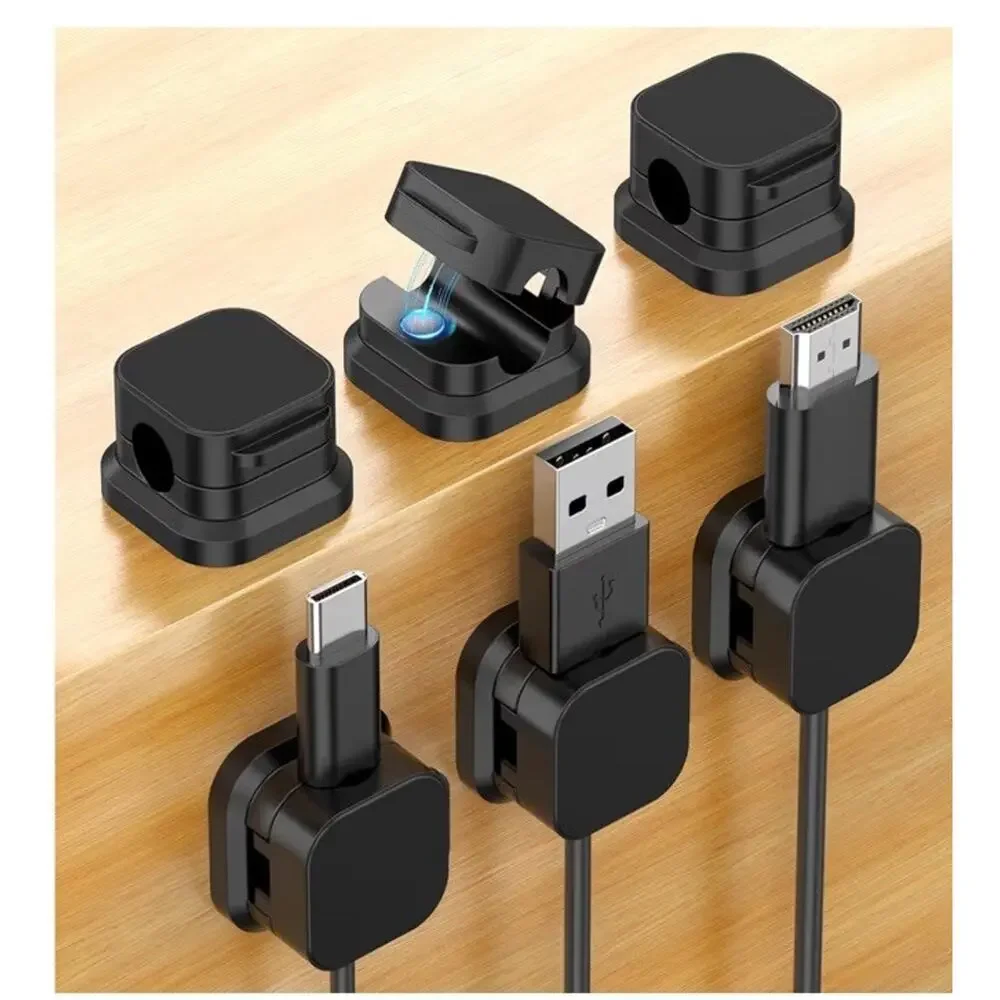 6 Pack Magnetic Cable Clips For Organizing Cords And Charger Wires
